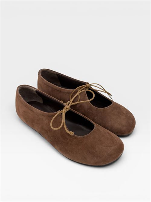 Ballerine in suede con laccetto da donna IL LACCIO | 5340SUEDETEAK